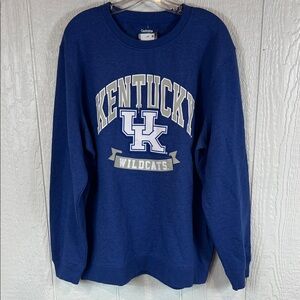 NEW Mens UK Navy Blue Crewneck Sweater with Collegiate Charm